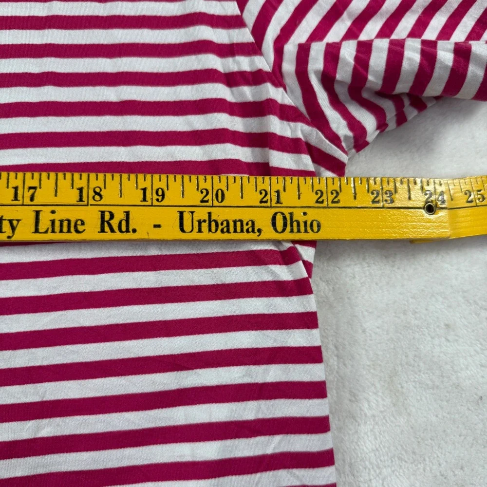 Polo Ralph Lauren Mens Medium red white Striped Pima Cotton Polo Shirt Short